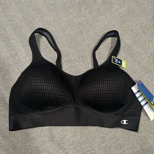 Champion Black Mesh Sports Bra Style B9501